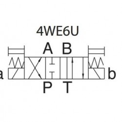 NG6 - Elektromagnetni razvodnik, šema W-U, 2 magneta, DC24V