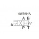 NG6 - Elektromagnetni razvodnik, šema X, 1 magnet, DC12V
