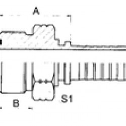PL-14211-06-04-ORFS prav muski navoj 11/16 cola za crevo 6mm (sa oringom)