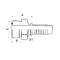 PL-14211-04-04-ORFS prav muski navoj 9/16 cola za crevo 6mm (sa oringom)