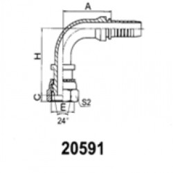 PL-20591-24-10-koleno 90, zenski navoj M24x1.5 za crevo 16mm