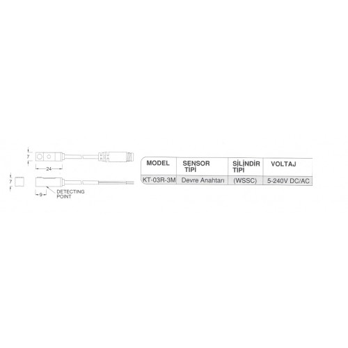KT03R-3M SENZOR PN.CILINDRA KT03R-3M SENZOR PN.CILINDRA