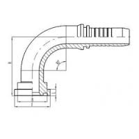 PL-87391-16-20-koleno 90 sa SAE prirubnicom 1 cola za crevo 32mm PL-87391-16-20-koleno 90 sa SAE prirubnicom 1 cola za crevo 32mm