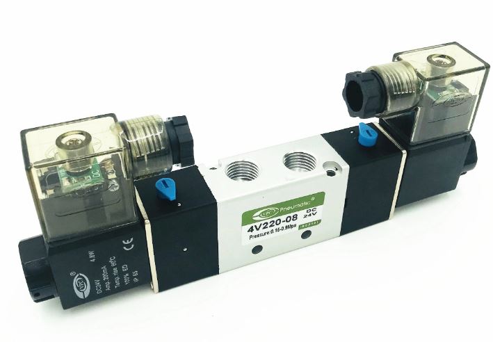 4V220-06 DC24V 1/8" 5/2 elek.razvodnik 2 bobine 4V220-06 DC24V 1/8" 5/2 elek.razvodnik 2 bobine
