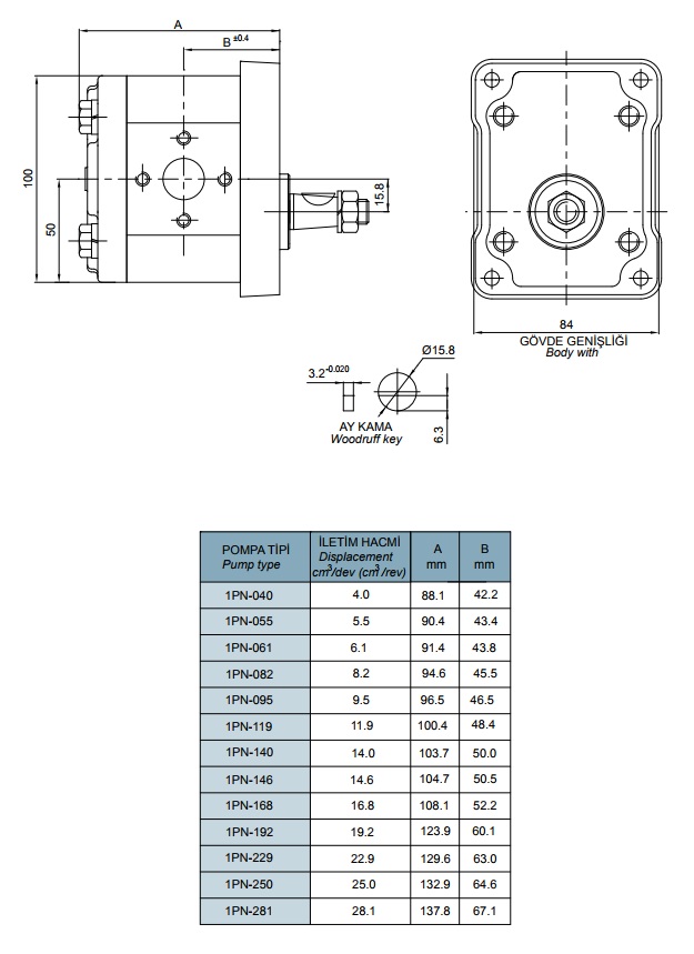 GER PUMPA-1PN281AB13/004 (20A28.1X006) GER PUMPA-1PN281AB13/004 (20A28.1X006)
